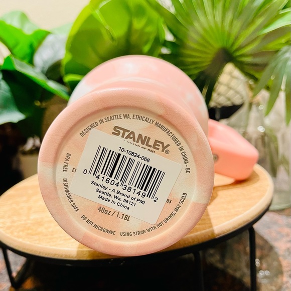 NWT Stanley 40oz Quencher Peach Pink Tie Dye New H2.0 Tumbler Cup - Picture 14 of 16